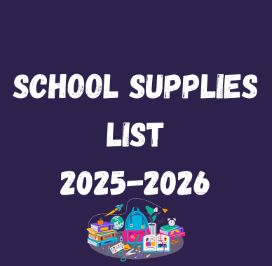  School Supply List